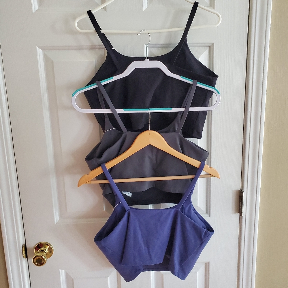 NWT Padded Sports bra crop top 3 pack size XXL - Picture 2 of 4